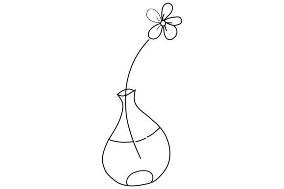 Download Single Flower Vase SVG, PNG, JPEG, PDF - Single flower Collection