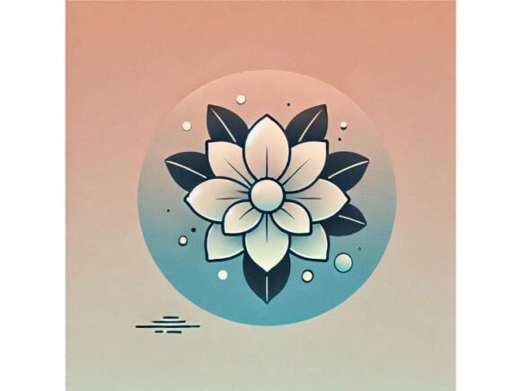 Download A Minimalist Design of a Single Flower F - Premium Resources