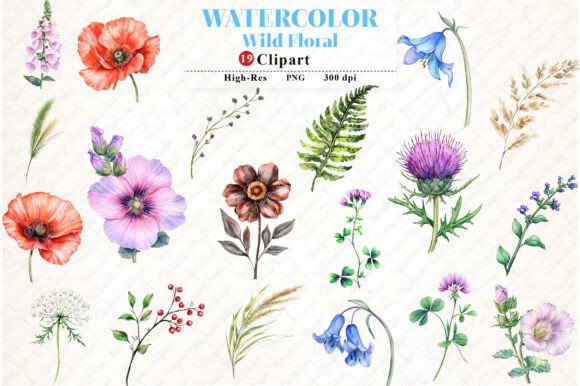 Download Wild Floral Clipart, Wild Floral Png - Floral clipart Collection