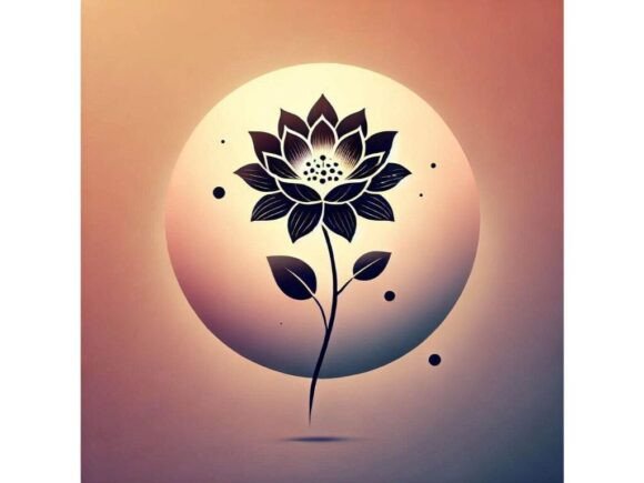 Download A Minimalist Design of a Single Flower F - Premium Resources