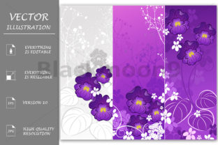 Download Banner with Violets - Banner Collection